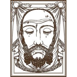 Diseño Para Bordado Santa Faz De Jesús 27 Cm