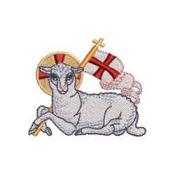 Embroidery Design Small Lamb 7 Cm