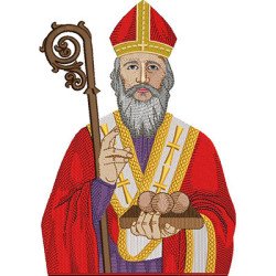 Embroidery Design Saint Nicholas 24 Cm Bust