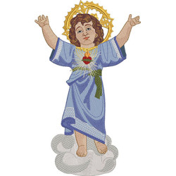 Embroidery Design Sacred Heart Of The Child Jesus