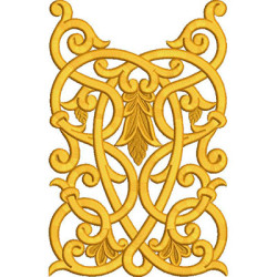 Embroidery Design Golden Arabesques 1