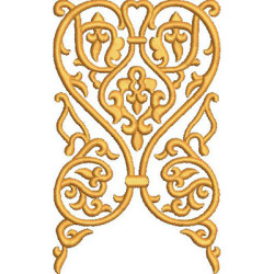 Embroidery Design Golden Arabesques 2