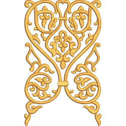 Embroidery Design Golden Arabesques 6