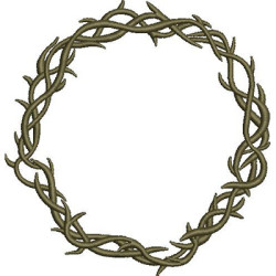 Embroidery Design Crown Of Thorns 13 Cm