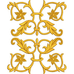 Embroidery Design Golden Arabesques 7