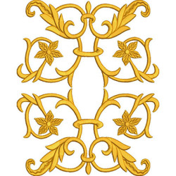 Embroidery Design Golden Arabesques 8