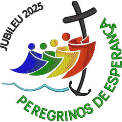 Diseño Para Bordado Jubileo 2025 Peregrinos De La Esperanza 17 Cm