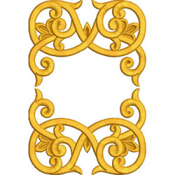 Embroidery Design Golden Arabesques 9