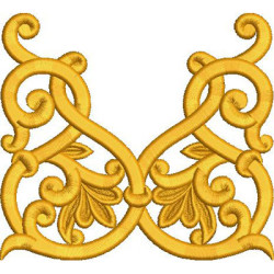 Embroidery Design Golden Arabesques 10