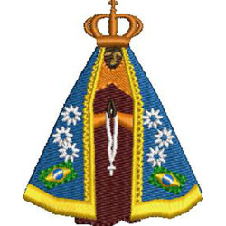 Diseño Para Bordado Nuestra Señora De Aparecida 7,5 Cm