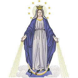 Diseño Para Bordado Nuestra Señora De Las Gracias 20 Cm