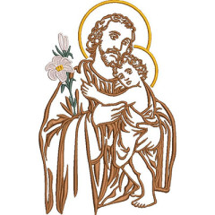 Embroidery Design St. Joseph Contoured 20 Cm..