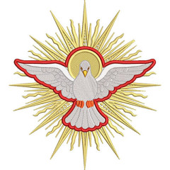 Embroidery Design Divine Holy Spirit 20 Cm..