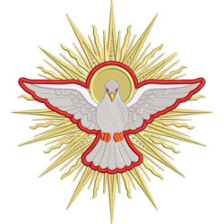 Embroidery Design Divine Holy Spirit 20 Cm