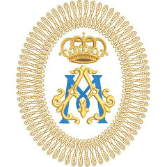 Embroidery Design Marian Medal 21 Cm..