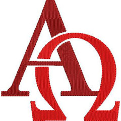 Embroidery Design Alpha And Omega..