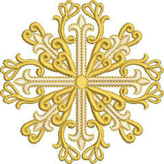 Embroidery Design Decorated Cross 317..