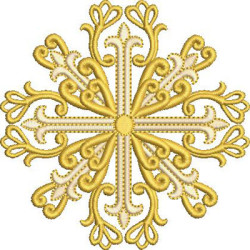 Embroidery Design Decorated Cross 317