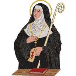 Embroidery Design Saint Scholastica