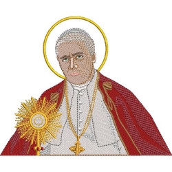 Embroidery Design Pope Pius X Bust