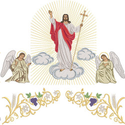 Embroidery Design Resurrected Jesus Set 139
