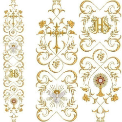 Embroidery Design Set For Gallon Or Stole 170