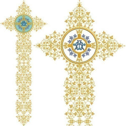 Embroidery Design Marian Set For Roman Chasuble 175