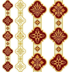 Embroidery Design Set For Wheat Grapes And Cross Gallon 183