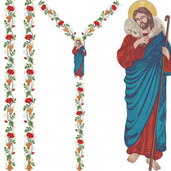 Embroidery Design Set For Chasuble Lord Good Jesus 214