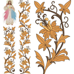 Embroidery Design Set Chasuble Jesus ​​mercy 216