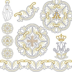 Embroidery Design Set For Our Ladys Chasuble