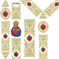 Embroidery Design Set For Sacred Heart Galon 294