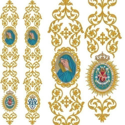Embroidery Design Set For Chasune And Gallon, Our Lady Of Pains 295