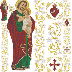 Embroidery Design Set For Gallon Chestimo Heart Of Joseph 299