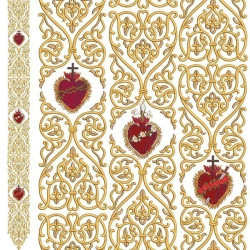 Embroidery Design Set For Galon Hearts Of The Sacred Family 306