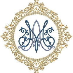 Embroidery Design Set Of Patterns For Creating 35 Cm Medal