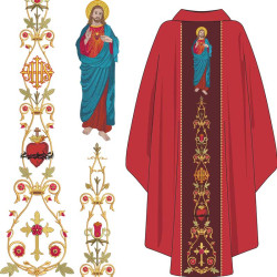 Embroidery Design Set For Gallon Sacred Heart Of Jesus 478
