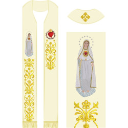 Diseño Para Bordado Estola Nuestra Señora Del Corazón Roto