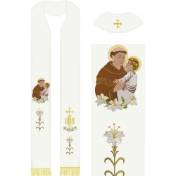 Embroidery Design Set For Stole Of Saint Anthony 514