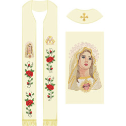 Diseño Para Bordado Conjunto Bordado Para La Estola De Nuestra Señora 527