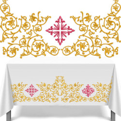 Embroidery Design For Altar Cloth Cross And Jhs 530