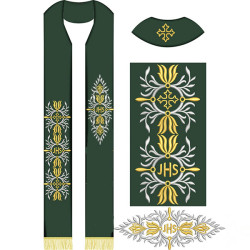 Embroidery Designs Set For Stole And Borders Jhs 536