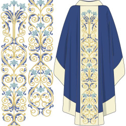 Gallon Set Embroidery Design Chasuble 5-step Floral Gallon 549