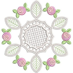Diseño Para Bordado Mandala Floral 9