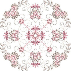 Diseño Para Bordado Mandala Floral 21