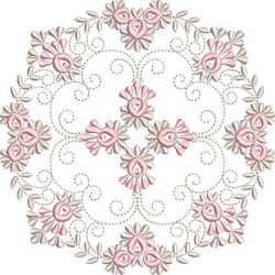 Diseño Para Bordado Mandala Floral 25