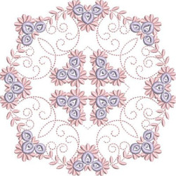 Diseño Para Bordado Mandala Floral 27