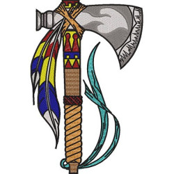 Embroidery Design Big Shamanic Ax