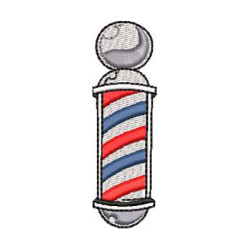 Embroidery Design Barber Shopping Totem