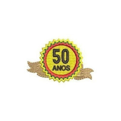 Embroidery Design Seal 50 Years Pt